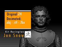 Kit Harington - Jon Snow - Game Of Thrones | 3D