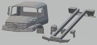 Mercedes Zetros Printable Truck | 3D
