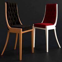 CHAISE CLASSIQUE - EN NOYER MUSA 3d model