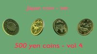Japan 500 yen coin - set - vol 4