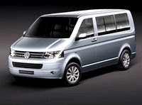 Volkswagen Caravelle Multivan T5 2010 3D Model