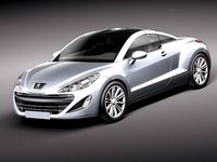 Peugeot RCZ 2011 lowpoly