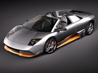 Lamborghini Murcielago LP650-4 Roadster 3D Model