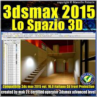 3ds max 2015 Lo Spazio 3D volume 16 Italiano cd front