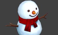 Lowpoly Snow Man