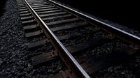 Railroad with Wood Sleepers