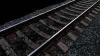 Railroad wit Concrete Sleepers