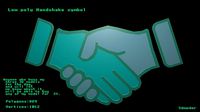 Low poly Handshake symbol