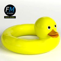 Inflatable duck lifebuoy