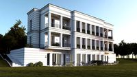 White House 3D Model Vray Settings and PSD File