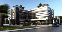 Business Centre 3D Model Vray Settings and PSD File