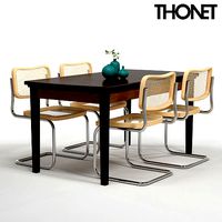 Thonet Chair S32 Wood table