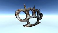 rusty spiked knuckle duster