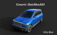 Generic Hatchback 01 Dirty Blue