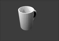 Coffee Cup OBJ 3DS FBX