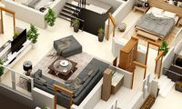 3D FLOOR PLAN OF 1 KANAL RESIDENCE FIRST FLOOR PLAN