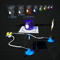 Lab Bunsen Burner Tripod Beaker Chemistry set