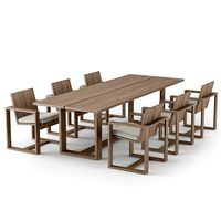 Restoration Hardware Porto Dining Table and Armchair