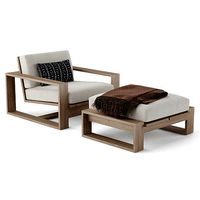 Restoration Hardware Porto Armchair and Ottoman