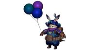 Cat-Racoon with a balloon P5