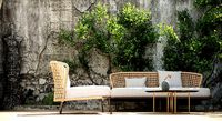Courtyard scene Outdoor plant sofa