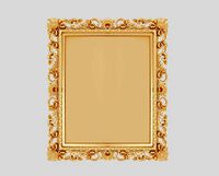Classic frame of luxurious gold interior inlaid gold leaf CNC