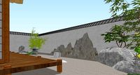 Japanese tea room small courtyard