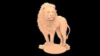 Simba 3d stl models for artcam and aspire
