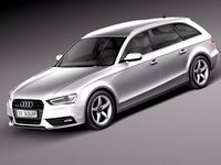 Audi A4 Avant 2013 3D Model