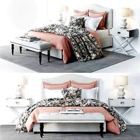 Pottery Barn Raleigh Bed 3 pink