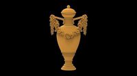 vase relief decor 3d stl models for artcam and aspire