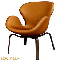 Swan chair Tumblr low poly 3d model