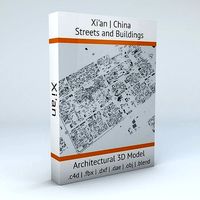 Xian Streets and Buildings