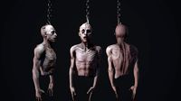 Creepy hanging man