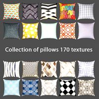 Collection of pillows 170 textures