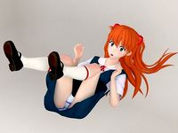 Asuka Langley Soryu anime girl pose 02