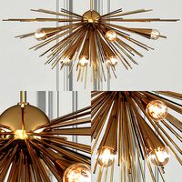 Luxury Copper Metal Thorn Pendant Lights