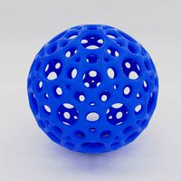 Beautiful ball with holes | 3D