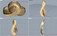 Earring Infinity | 3D