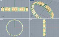Bracelet Cobblestone | 3D