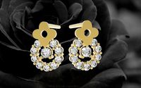 346 Diamond earrrings | 3D