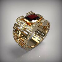 V003 Men Ring 3D Print Model | 3D