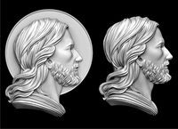 Jesus Profile Pendant | 3D