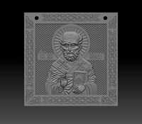 Pendant of St Nicholas the model for 3D printing | 3D