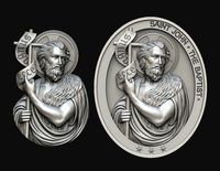 Saint John the Baptist Pendant and Medallion | 3D