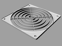 protection grid for 120 mm fan | 3D