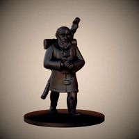 Gnome Priest or Cleric Miniature | 3D