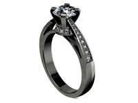 JEWELRY ENGAGEMENT RING STL FILE FOR DOWNLOAD AND PRINT- CB1 | 3D