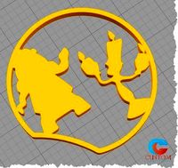 Disney Inspired Mouse Ear - Cogsworth and Lumiere | 3D