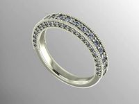 milgrain diamond band | 3D